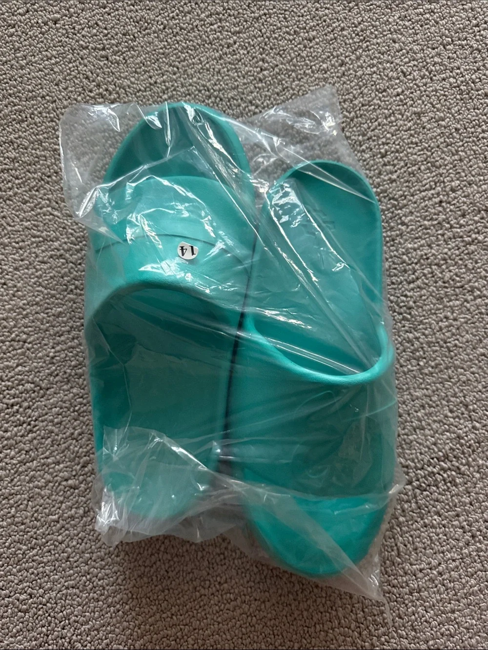 John Geiger- Teal Men's Slip-On Slides